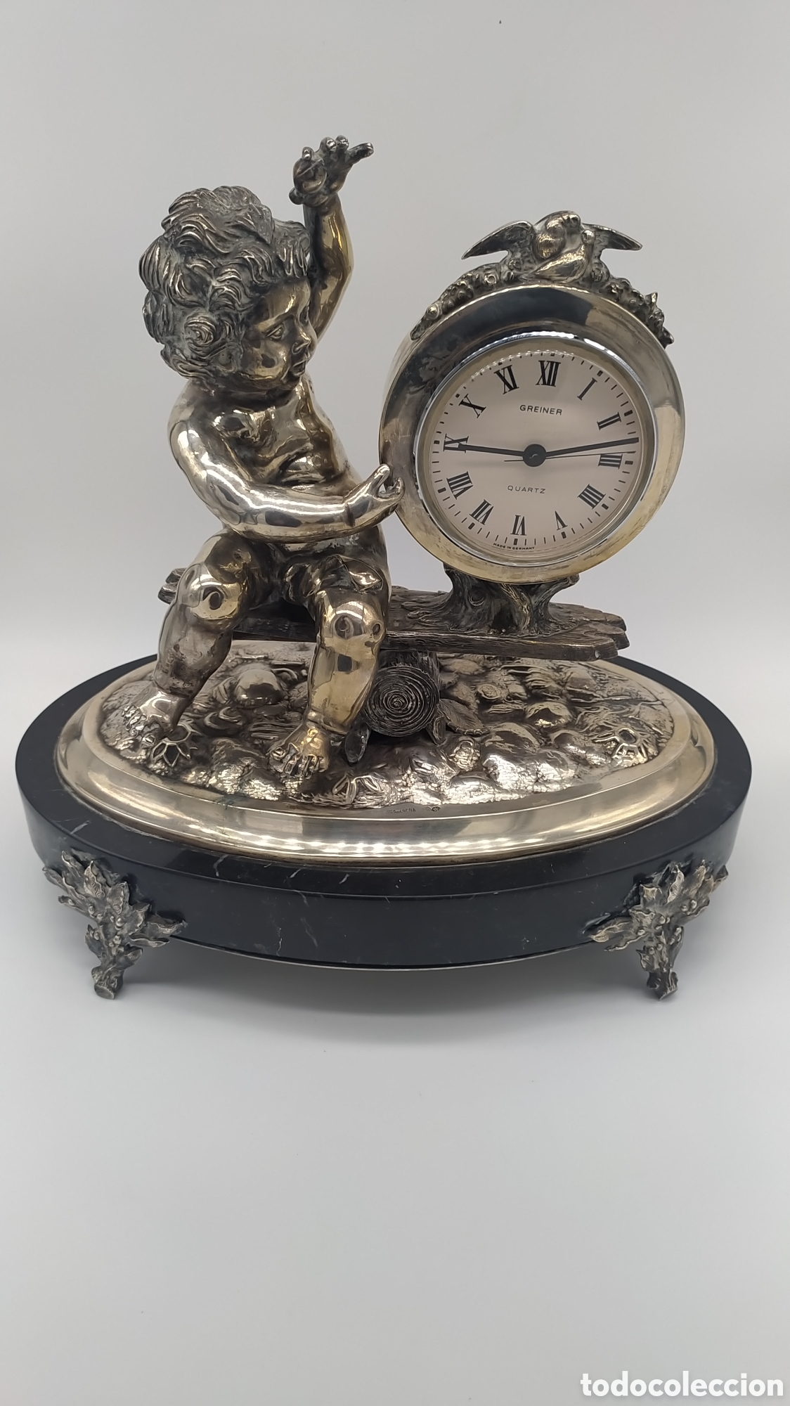 Antig&uuml;edades: Reloj plata gran tama&ntilde;o - Foto 1