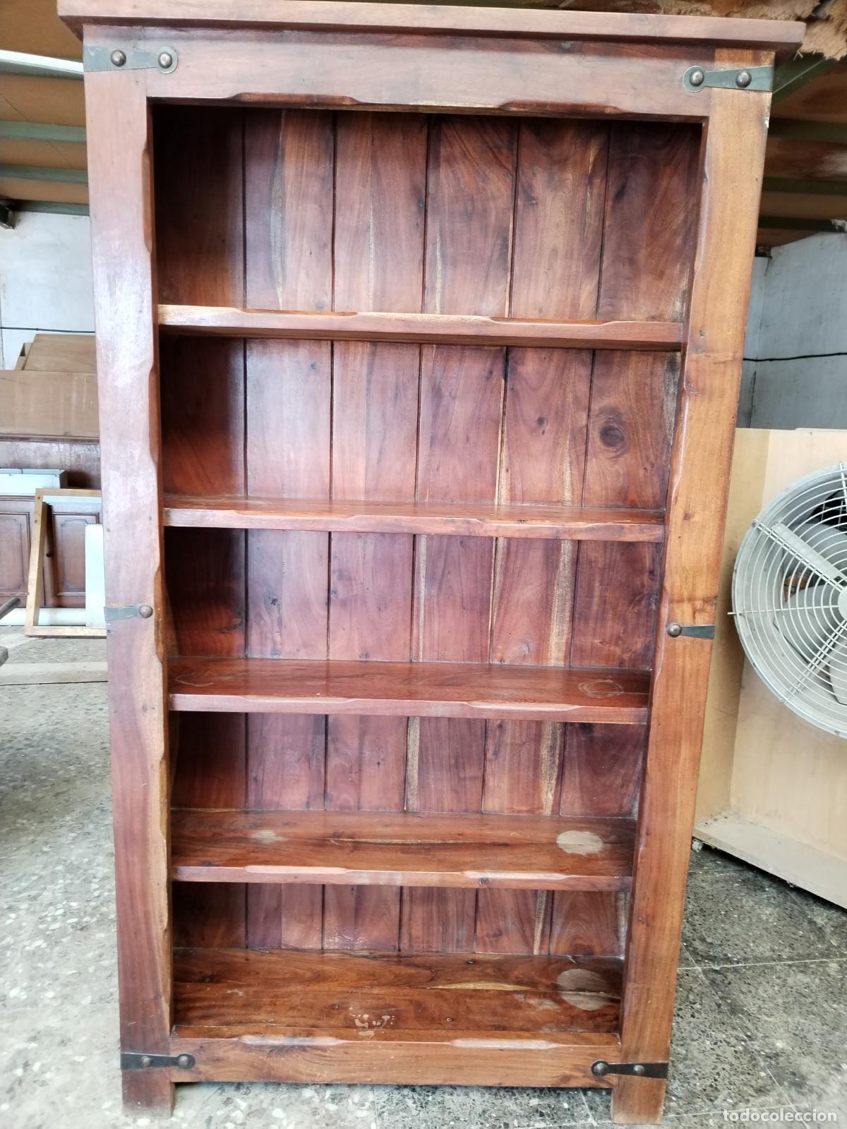 Antig&uuml;edades: libreria colonial estanteria de madera maciza - Foto 1
