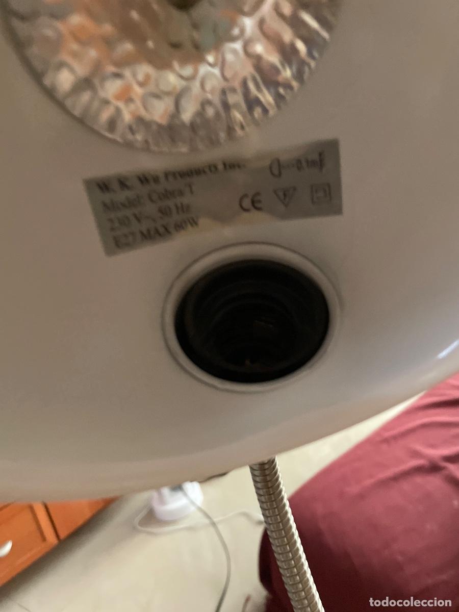Antig&uuml;edades: L&aacute;mpara sobremesa cobra 57cm flexo E27 60w - Foto 2