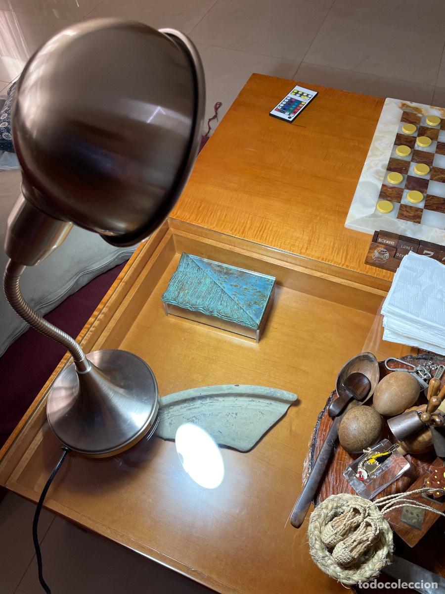 Antig&uuml;edades: L&aacute;mpara sobremesa cobra 57cm flexo E27 60w - Foto 4
