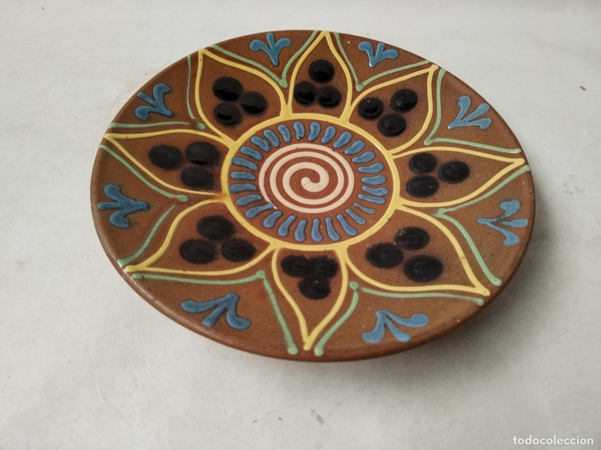 Antig&uuml;edades: plato vintage de terracota - Foto 2