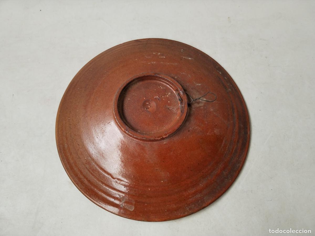 Antig&uuml;edades: plato vintage de terracota - Foto 3