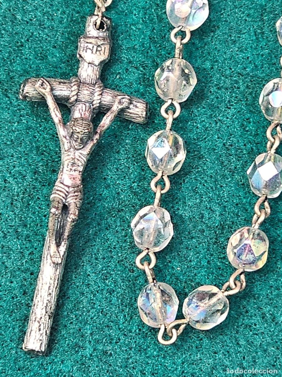 Antig&uuml;edades: ROSARIO CON CUENTAS DE CRISTAL - Foto 4