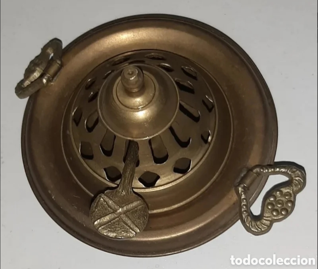 Antig&uuml;edades: Brasero de bronce peque&ntilde;o - Foto 2
