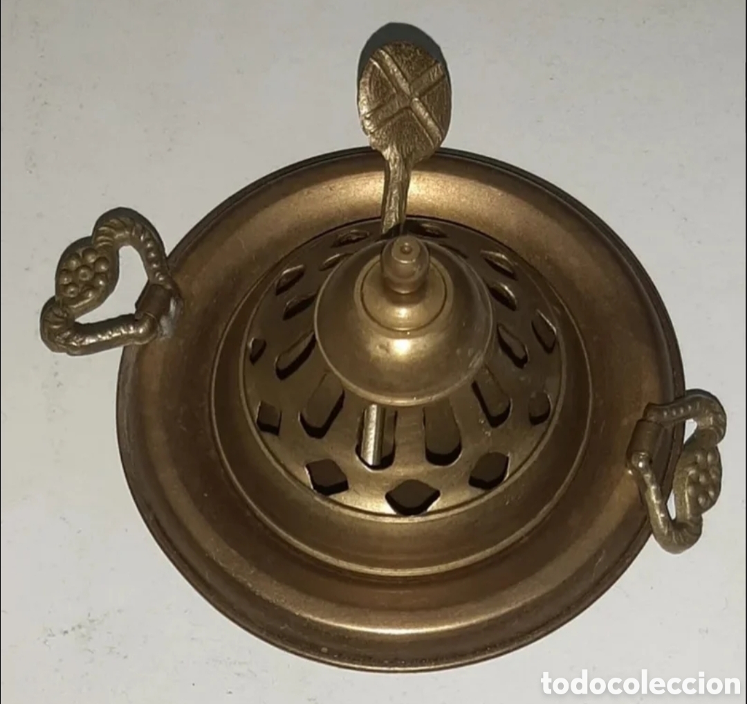 Antig&uuml;edades: Brasero de bronce peque&ntilde;o - Foto 4