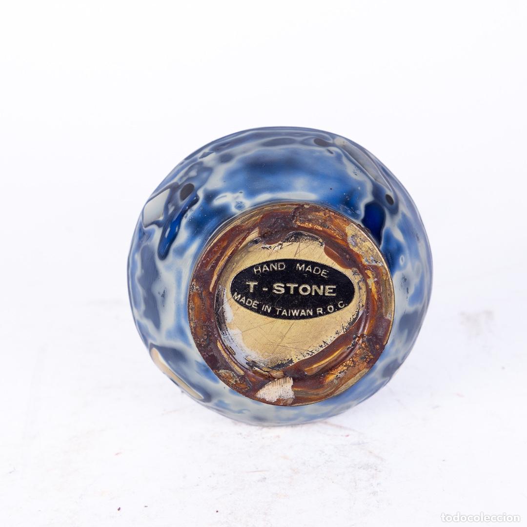 Antig&uuml;edades: JARRON CON ESMALTE HECHO A MANO VINTAGE - Foto 3