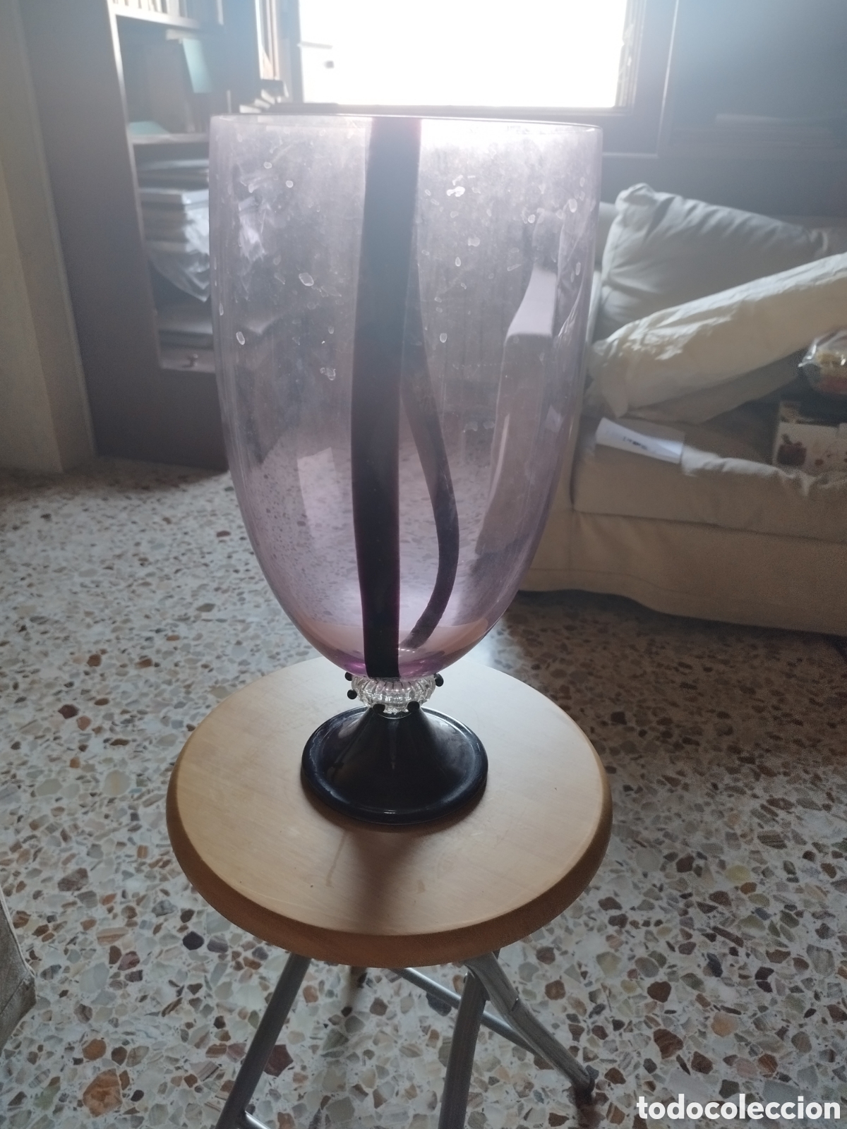 Antig&uuml;edades: Jarron de murano hecho a mano - Foto 3