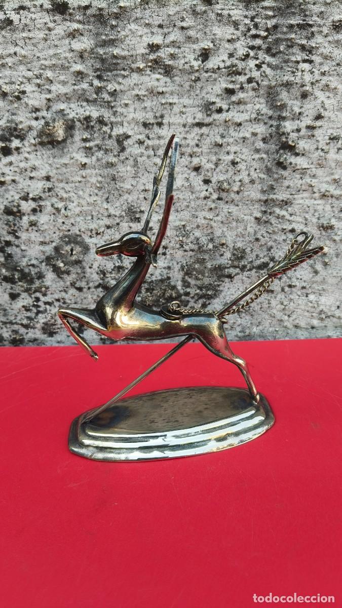 Antig&uuml;edades: Tintero banado de plata - Foto 1