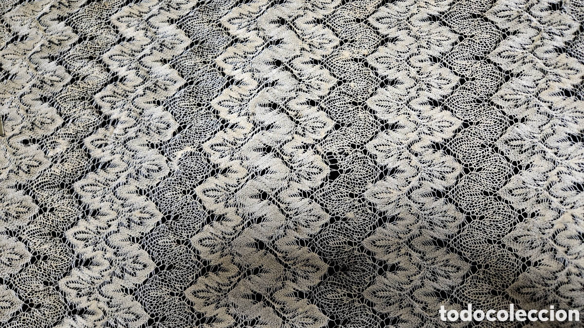 Antig&uuml;edades: ORIGINAL SHALL-MANTILLA ANTIGUO DE SEDA - Foto 5