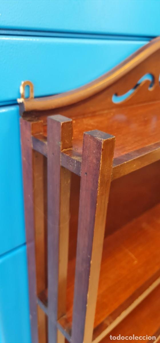 Antig&uuml;edades: Estanter&iacute;a de pared de 4 estantes - Foto 3