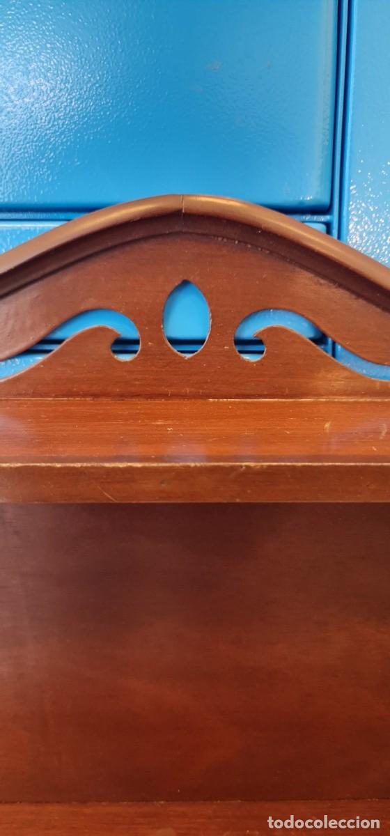 Antig&uuml;edades: Estanter&iacute;a de pared de 4 estantes - Foto 4