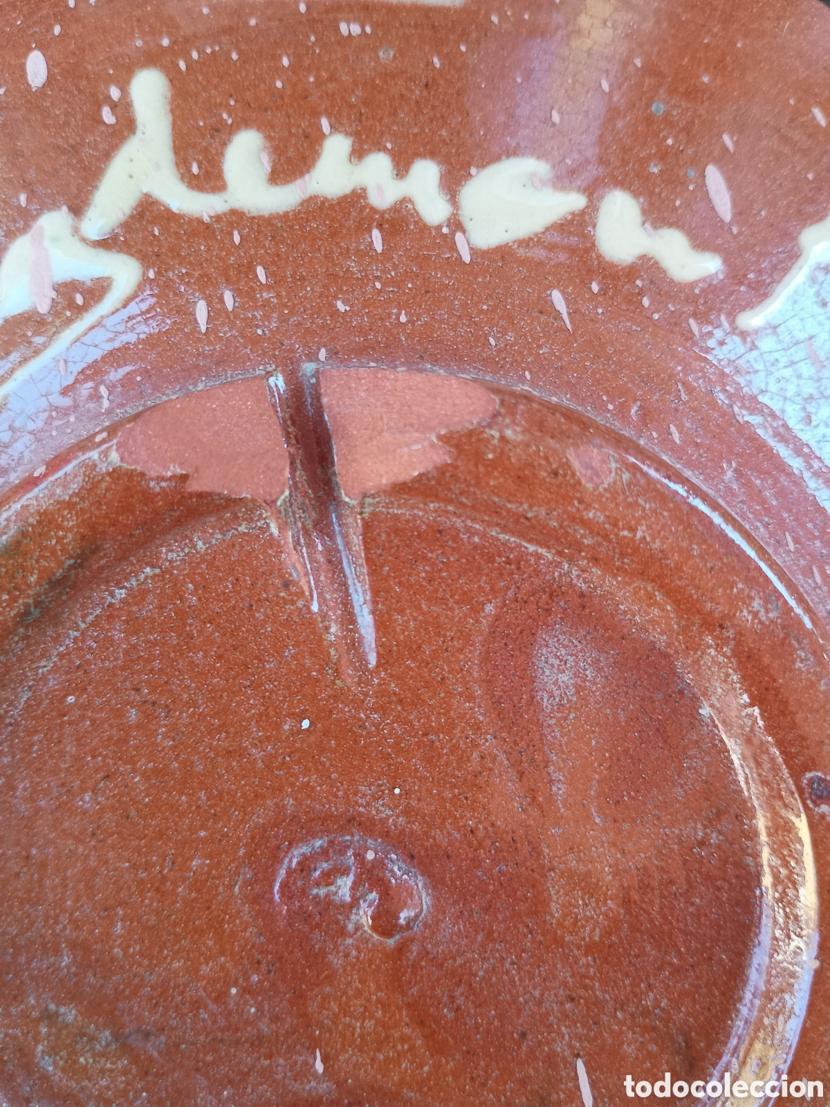 Antig&uuml;edades: Plato barro Menorca firmado - Foto 7