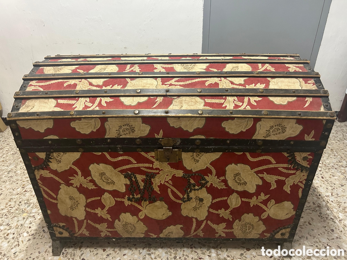 Antig&uuml;edades: Ba&uacute;l o cofre vintage - Foto 8