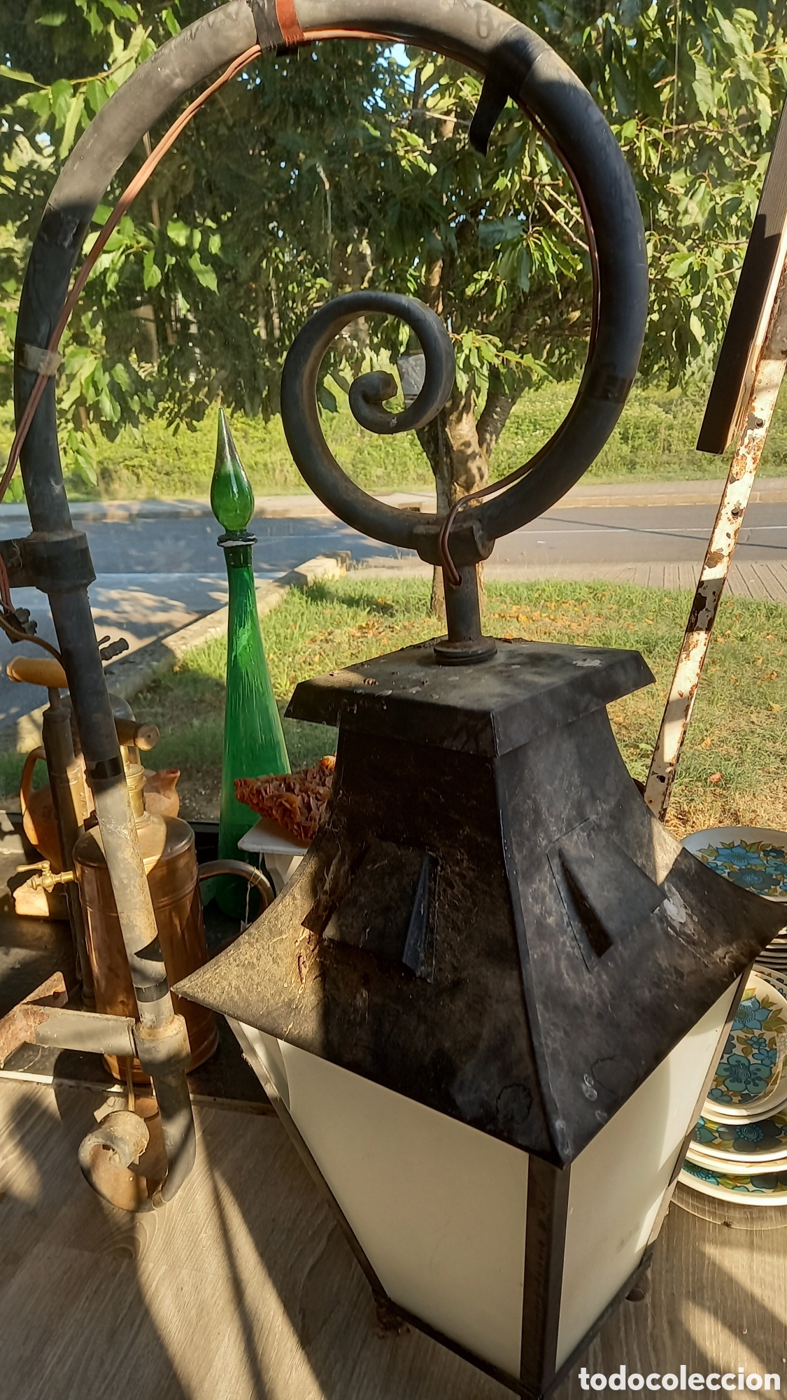Antig&uuml;edades: Gran farol de pared urbano - Foto 2