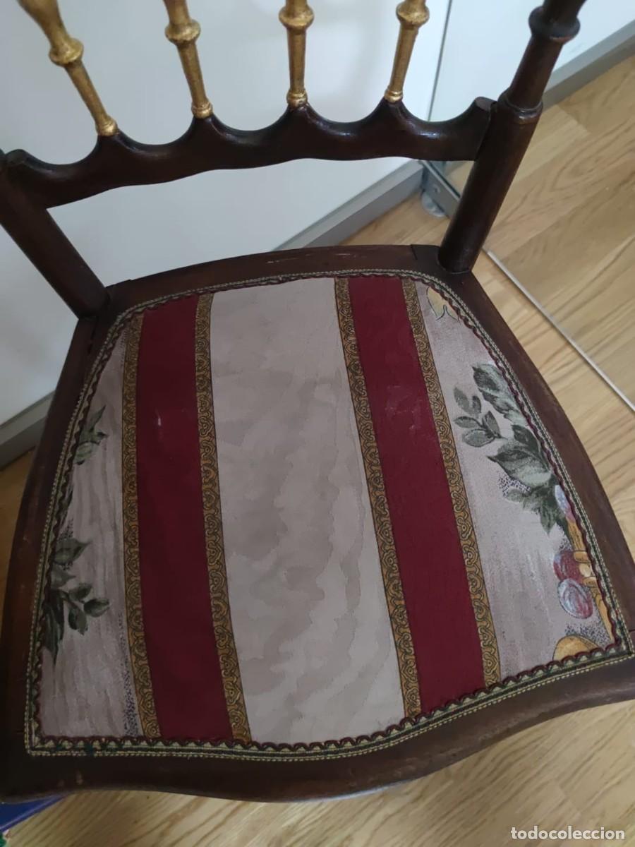 Antig&uuml;edades: SILLA DE TEATRO ESTILO NAPOLE&Oacute;N III - Foto 2