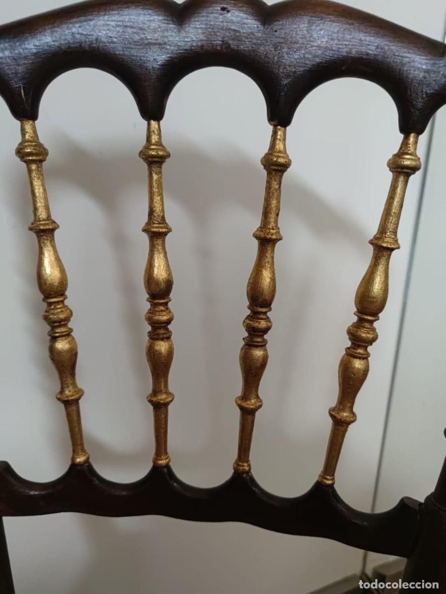Antig&uuml;edades: SILLA DE TEATRO ESTILO NAPOLE&Oacute;N III - Foto 3
