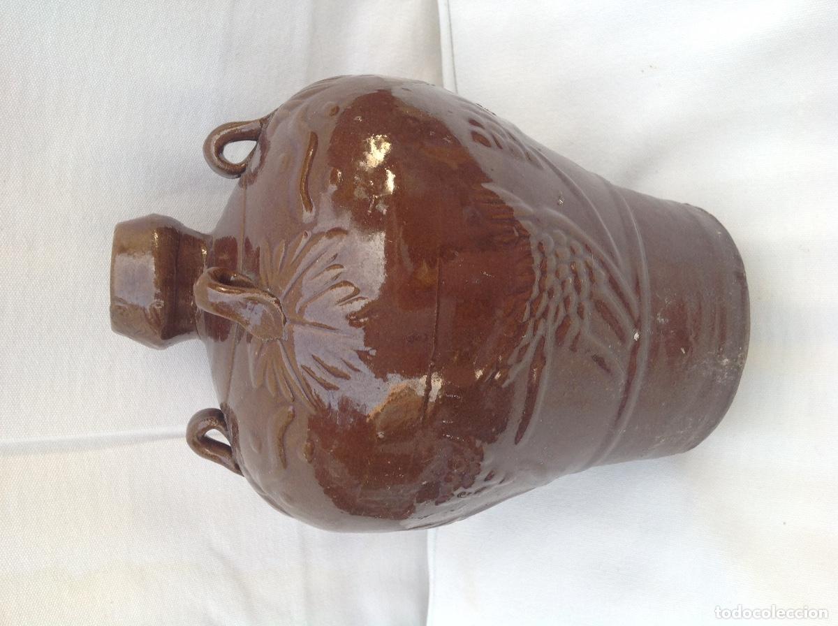 Antig&uuml;edades: Botella China de gres esmaltado. s XX - Foto 4