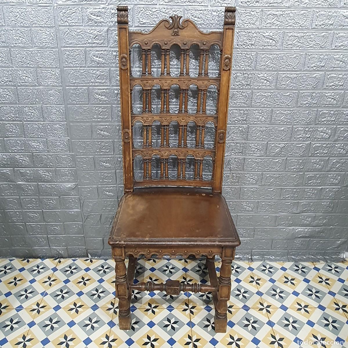 Antig&uuml;edades: Antigua silla de roble - Foto 2