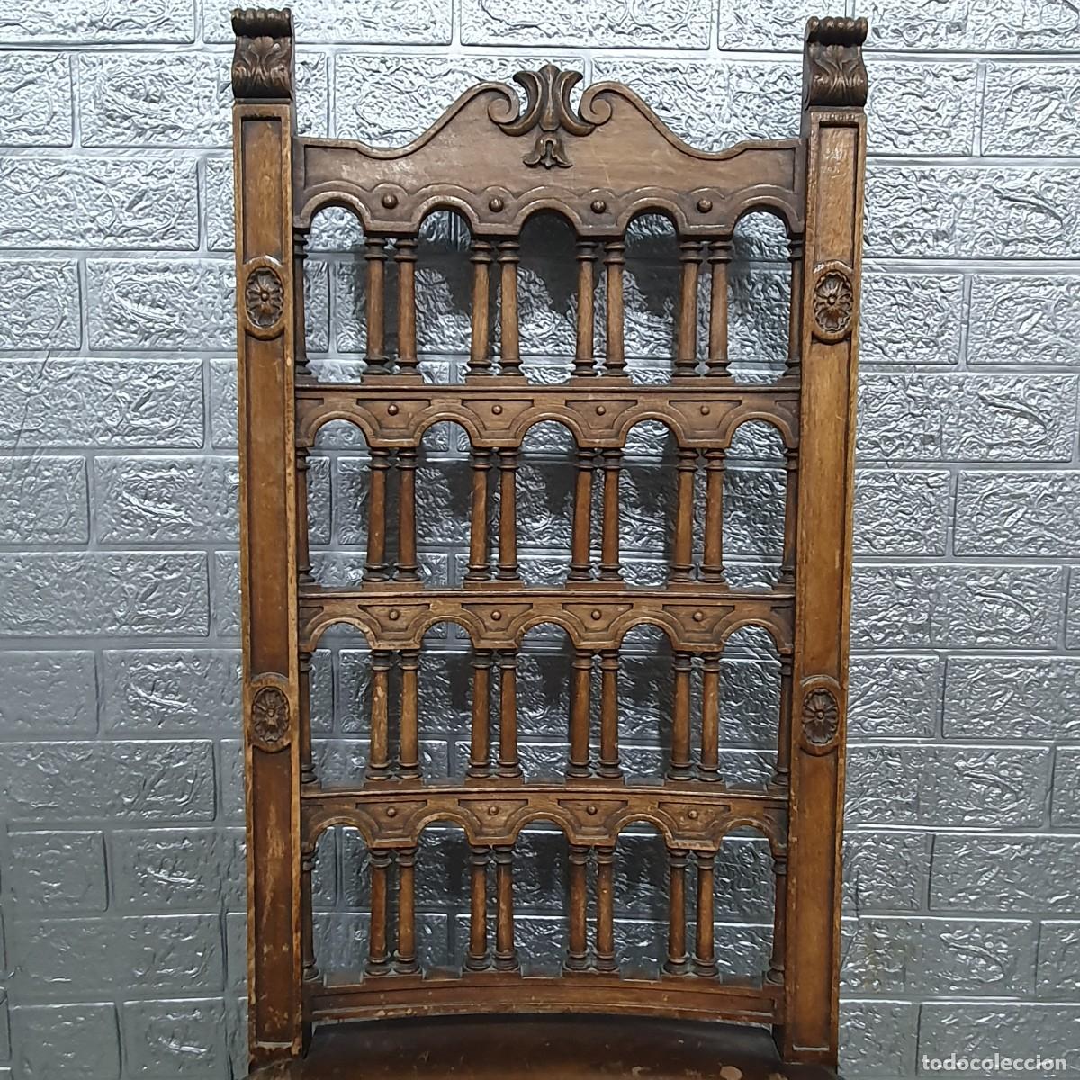Antig&uuml;edades: Antigua silla de roble - Foto 3