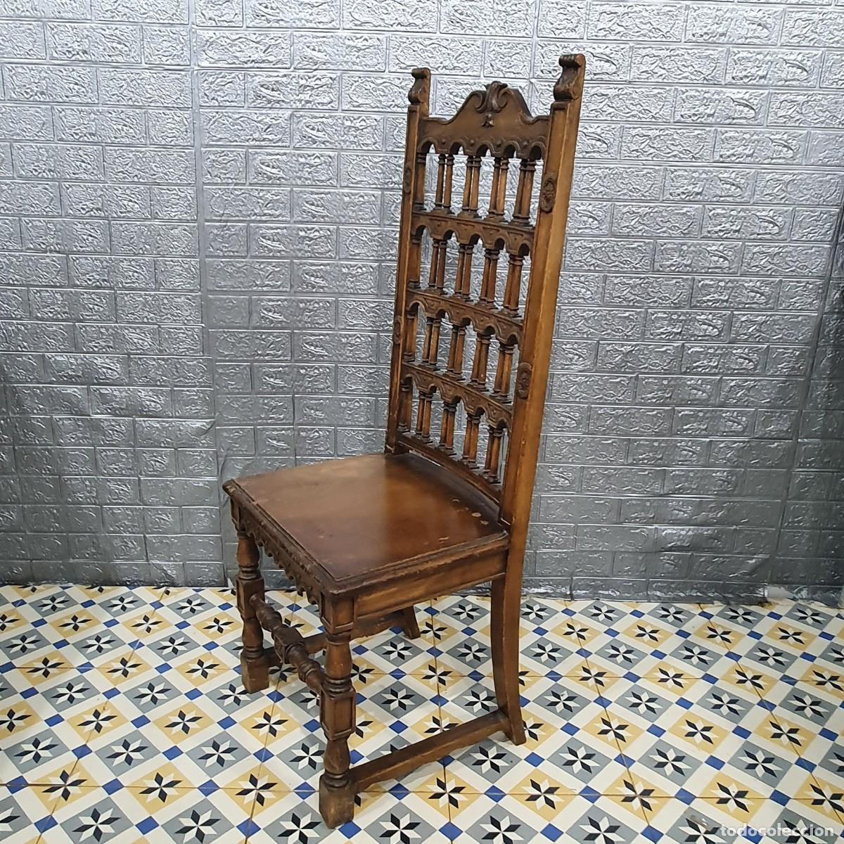 Antig&uuml;edades: Antigua silla de roble - Foto 5