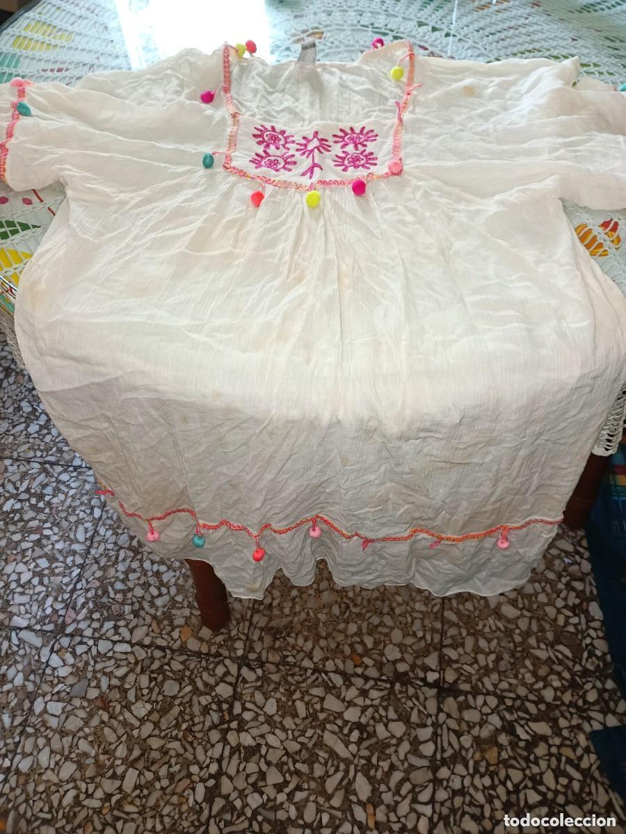 Antig&uuml;edades: BRUSA LARGA DE ALGODON TALLA GRANDE - Foto 1