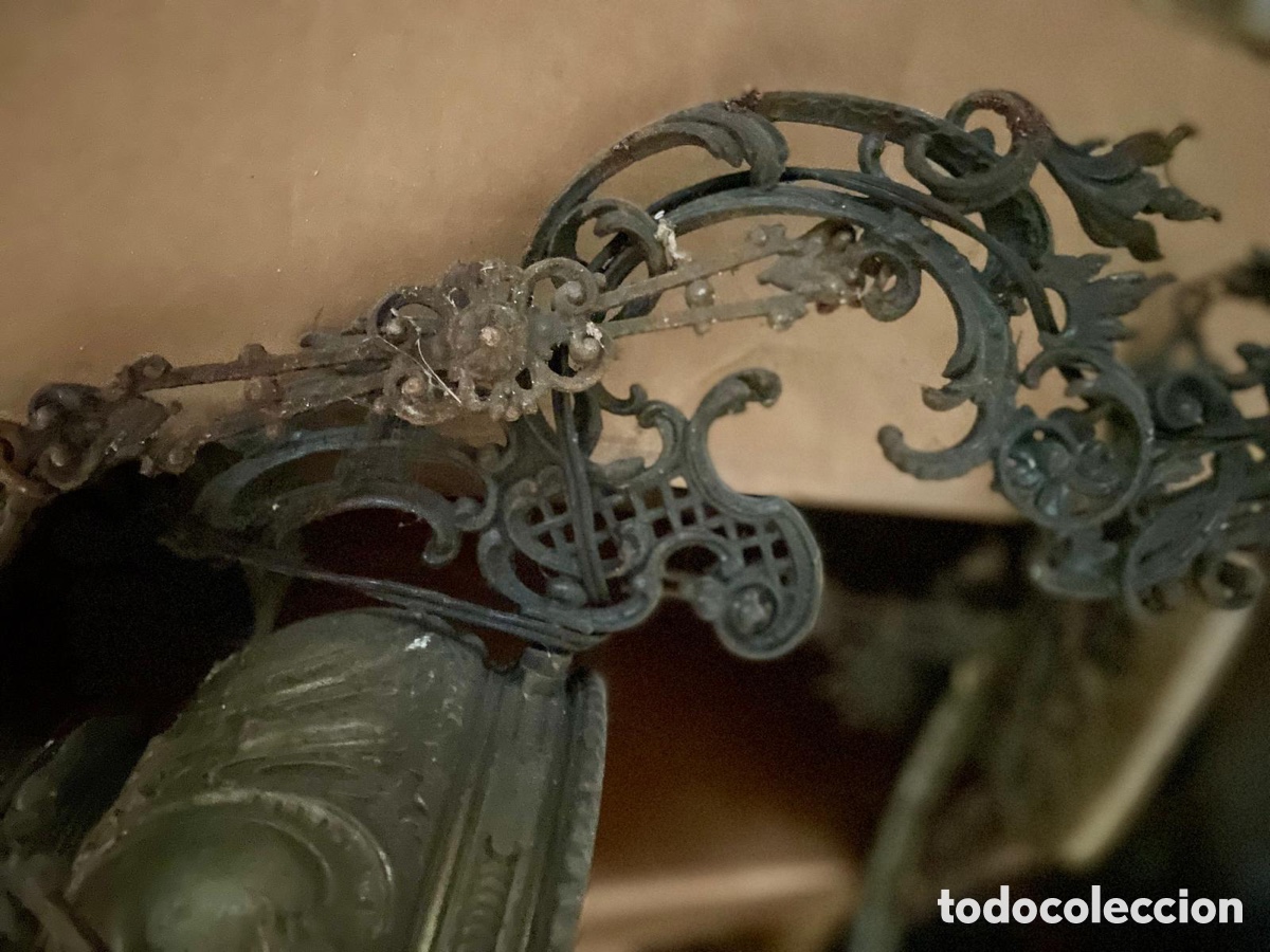 Antig&uuml;edades: Antigua l&aacute;mpara quinqu&eacute; de colecci&oacute;n - Foto 4