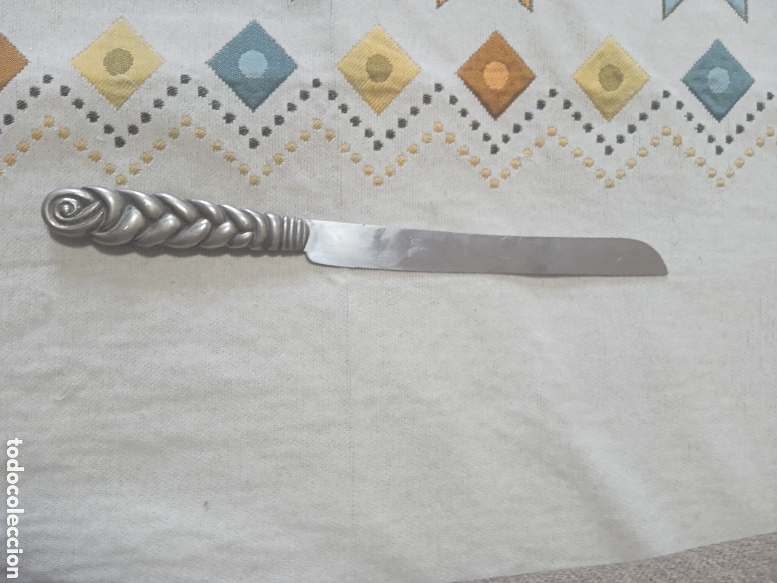 Antig&uuml;edades: Cuchillo jud&iacute;o jal&aacute; (cortar pan en shabat) - Foto 3
