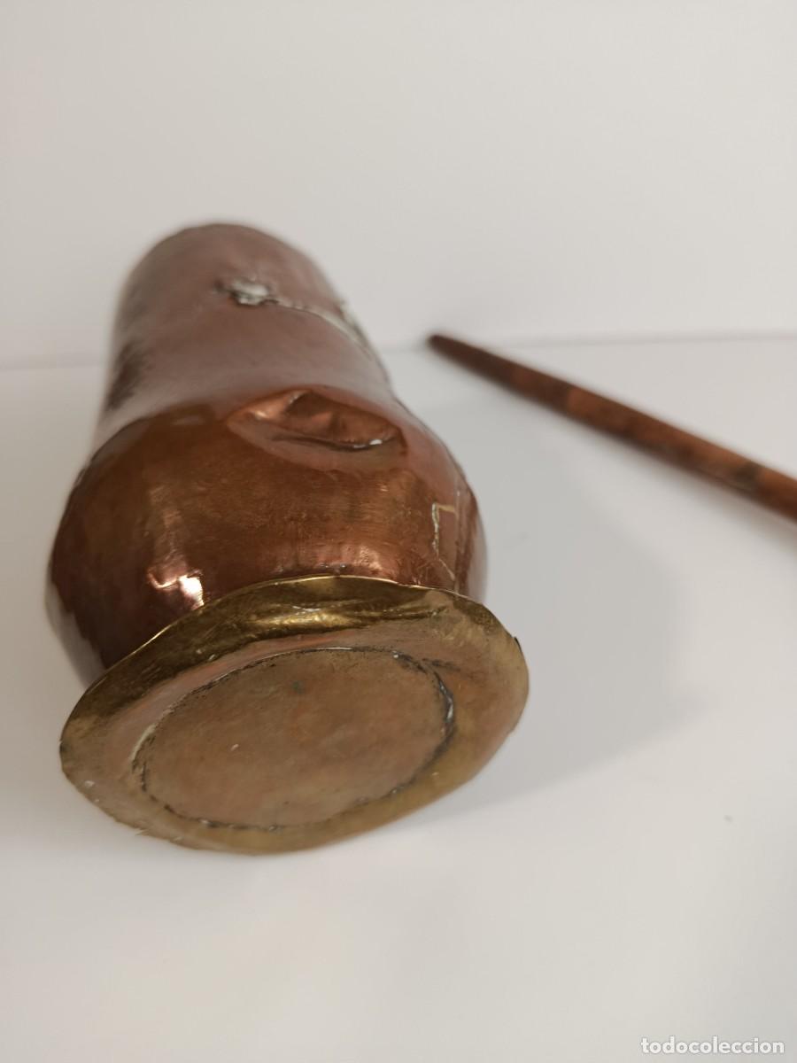 Antig&uuml;edades: CHOCOLATERA ANTIGUA DE BRONCE - Foto 5