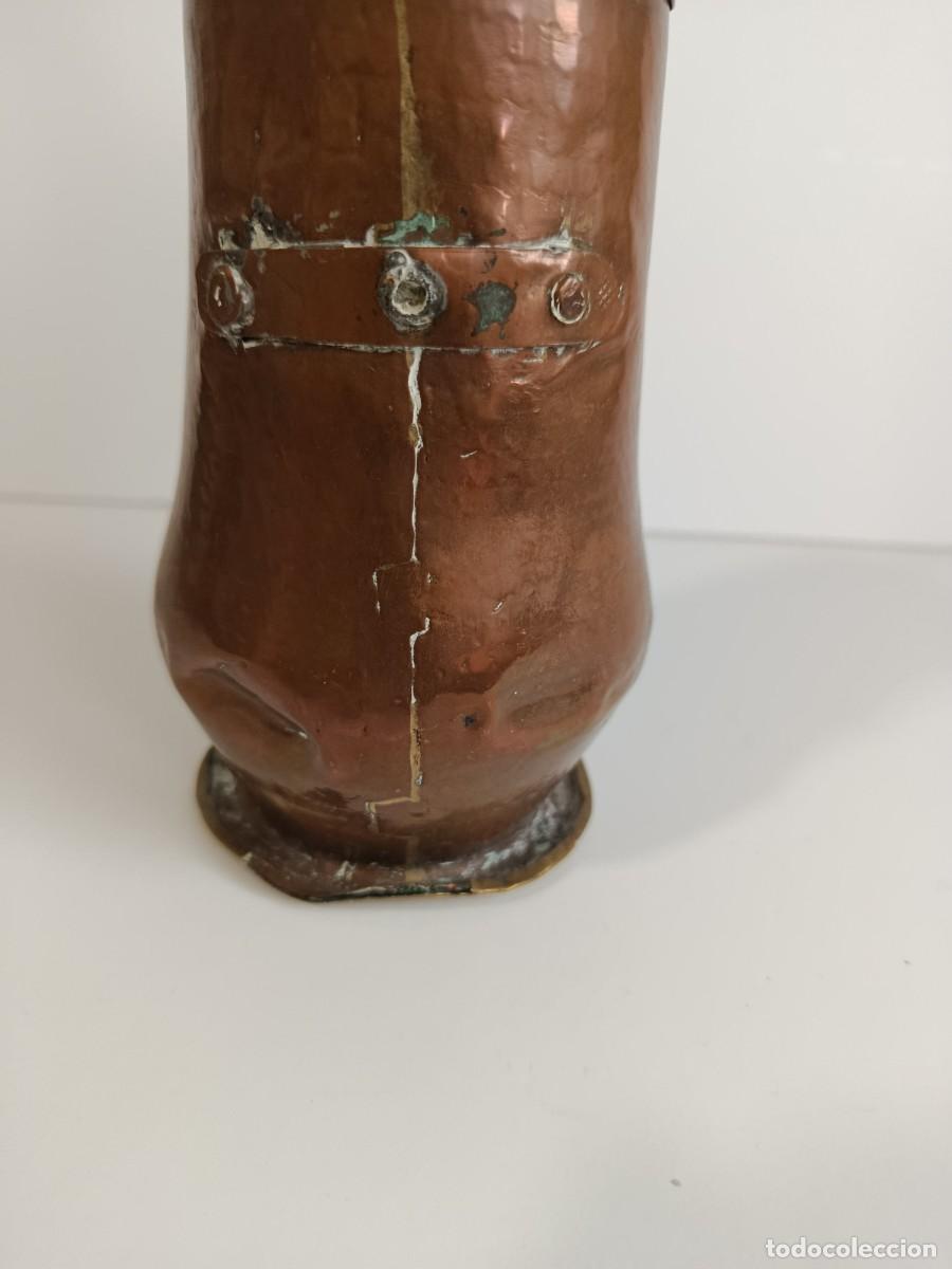 Antig&uuml;edades: CHOCOLATERA ANTIGUA DE BRONCE - Foto 6