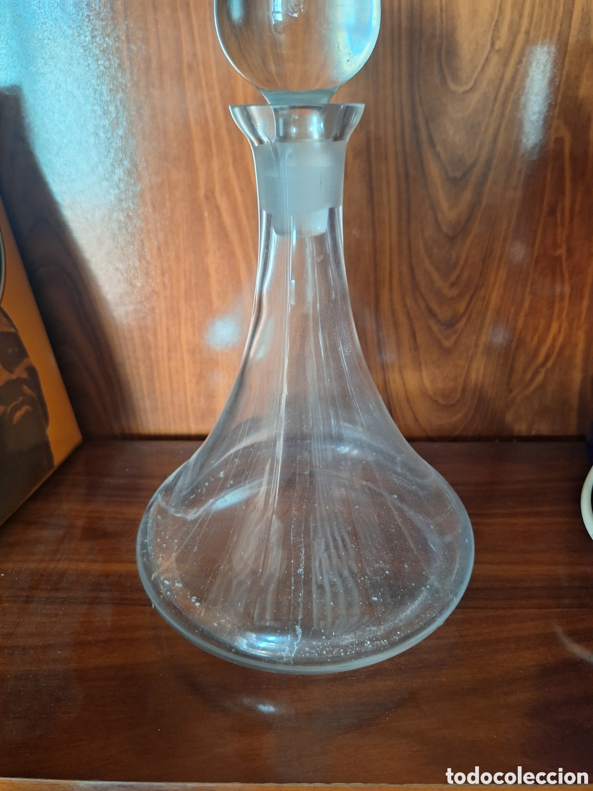 Antig&uuml;edades: Botella antigua cristal - Foto 2