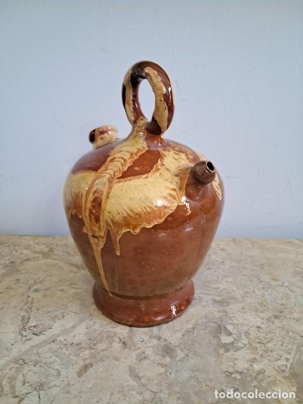 Antig&uuml;edades: BOTIJO DE BARRO ESMALTADO - DE COLECCI&Oacute;N - Foto 3