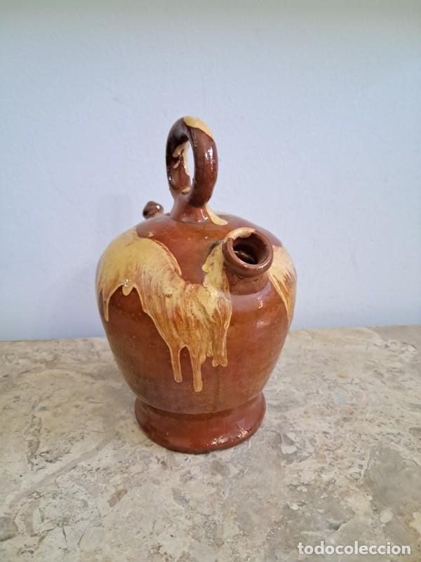 Antig&uuml;edades: BOTIJO DE BARRO ESMALTADO - DE COLECCI&Oacute;N - Foto 4