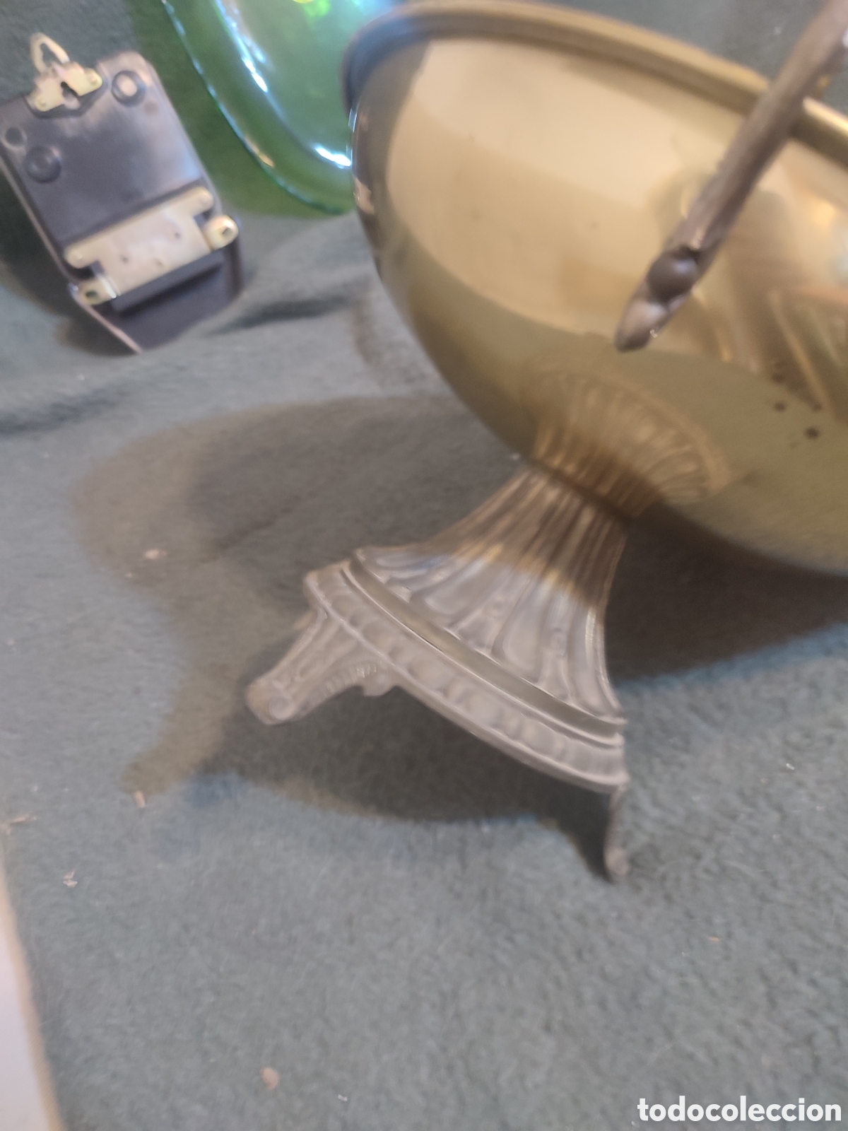 Antig&uuml;edades: Frutero de bronce metalico - Foto 3