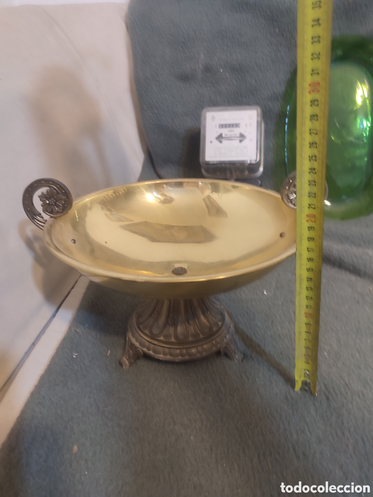 Antig&uuml;edades: Frutero de bronce metalico - Foto 1