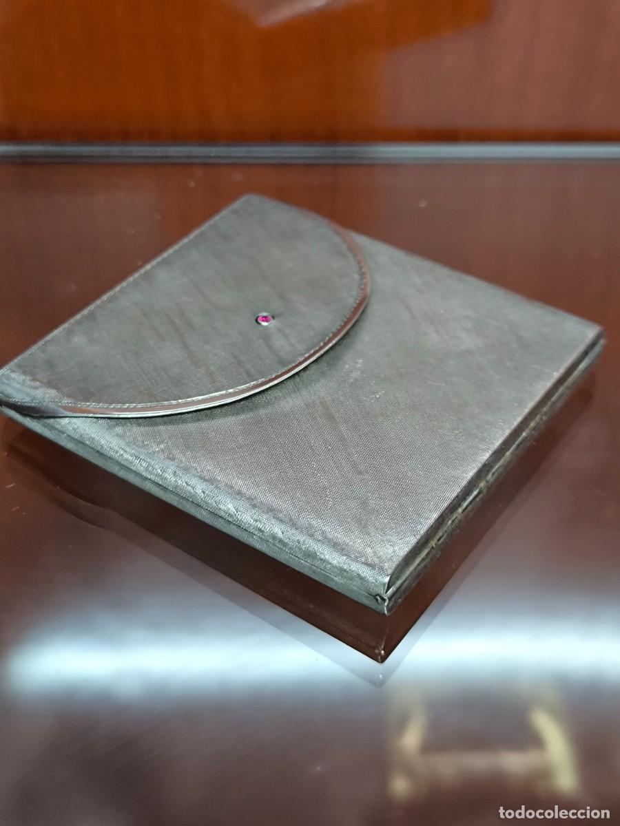 Antig&uuml;edades: BOLSO POLVERA EN PLATA CON PIEDRA COMO DECORACION - Foto 8