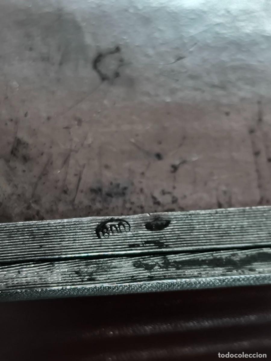 Antig&uuml;edades: BOLSO POLVERA EN PLATA CON PIEDRA COMO DECORACION - Foto 9
