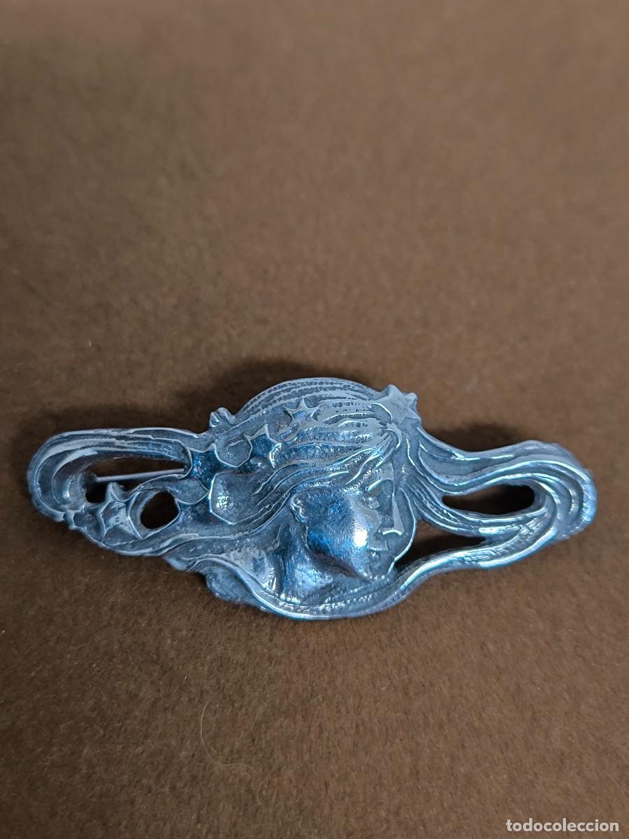 Antig&uuml;edades: BROCHE DE PLATA MODERNISTA - Foto 2
