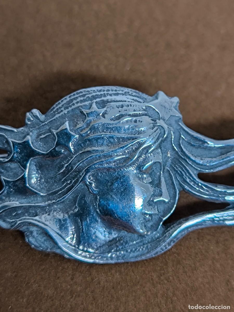 Antig&uuml;edades: BROCHE DE PLATA MODERNISTA - Foto 3