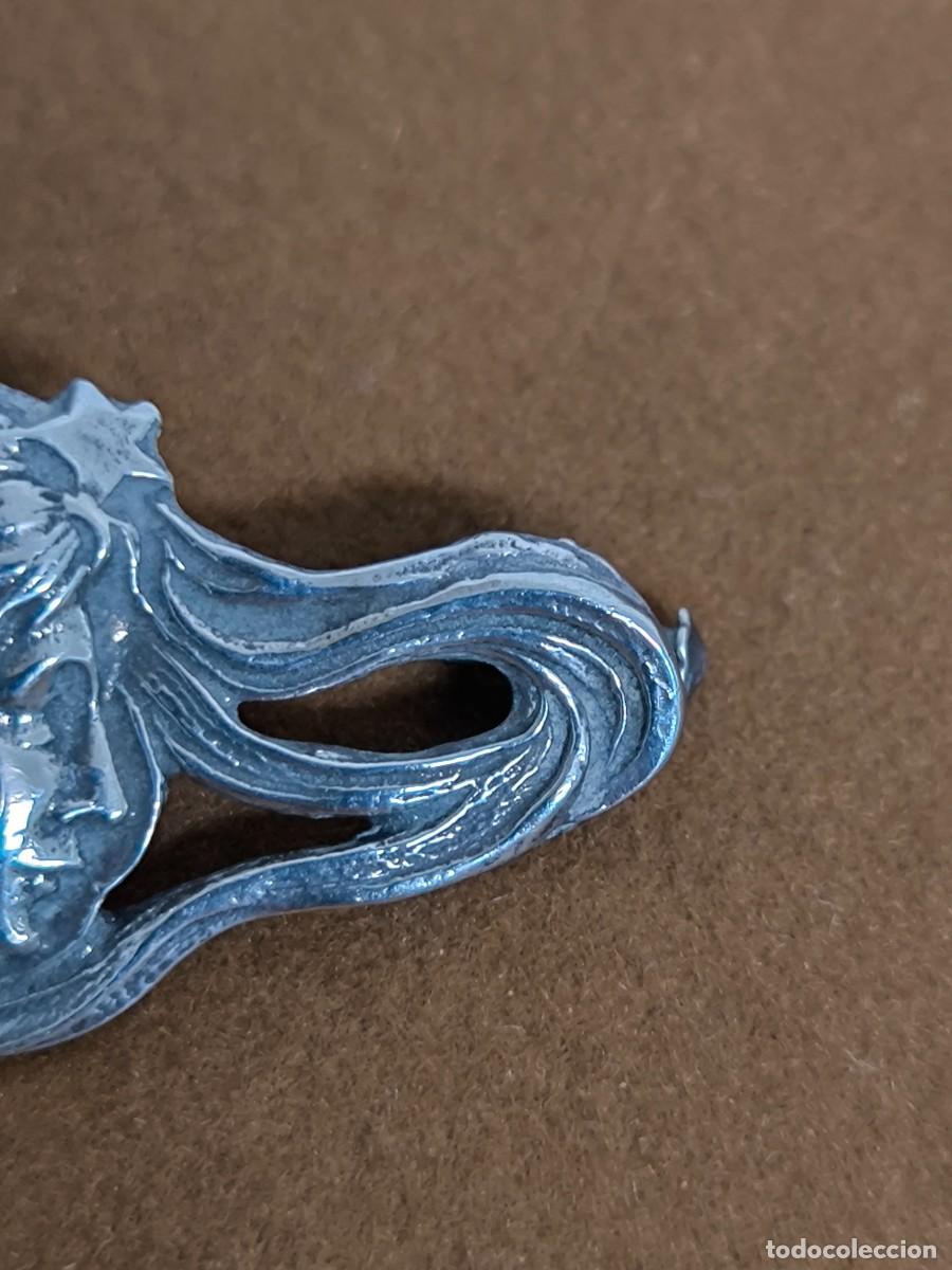 Antig&uuml;edades: BROCHE DE PLATA MODERNISTA - Foto 4