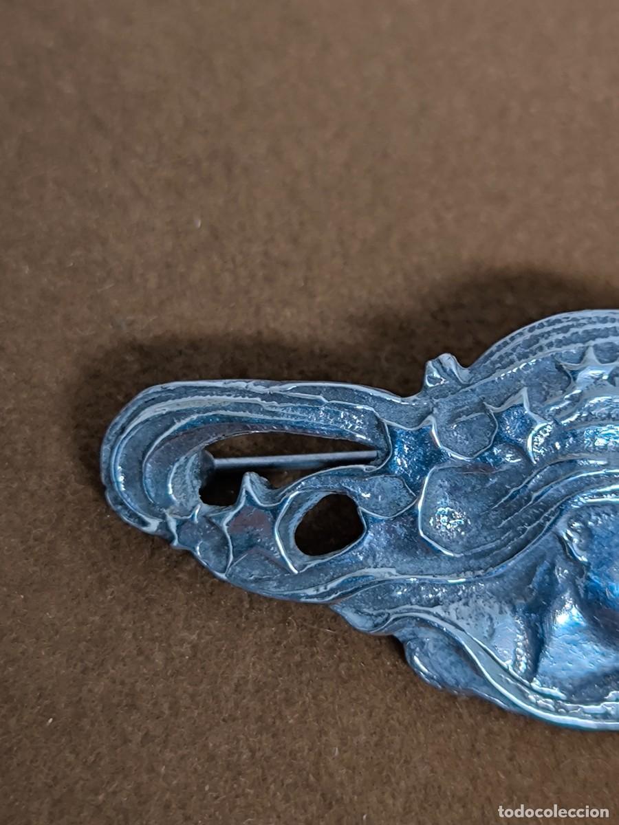 Antig&uuml;edades: BROCHE DE PLATA MODERNISTA - Foto 5