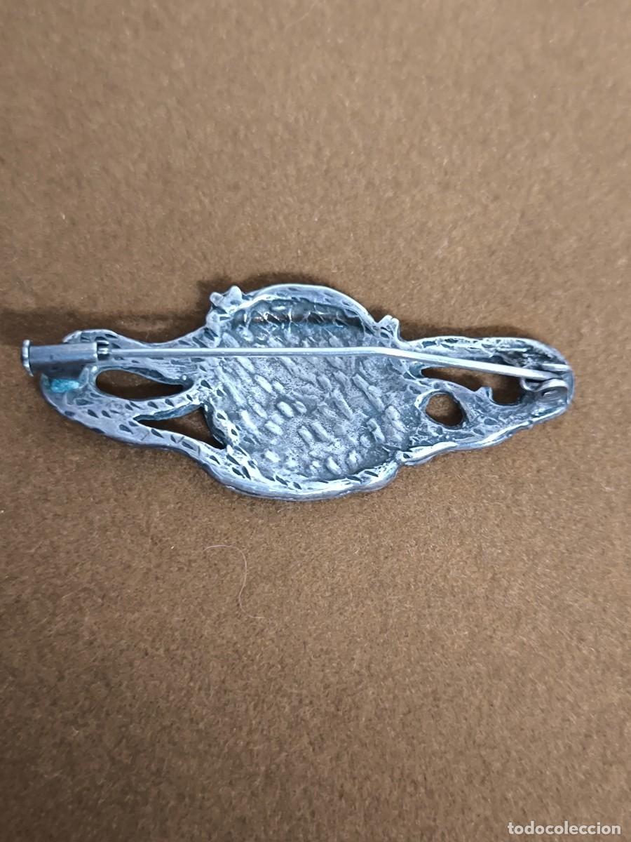 Antig&uuml;edades: BROCHE DE PLATA MODERNISTA - Foto 6