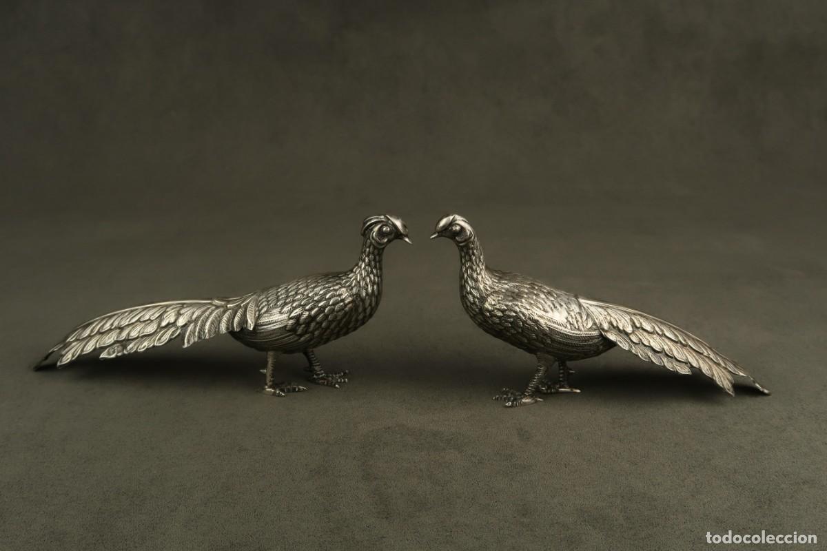 Antig&uuml;edades: Antiguos Faisanes de Plata - Foto 1