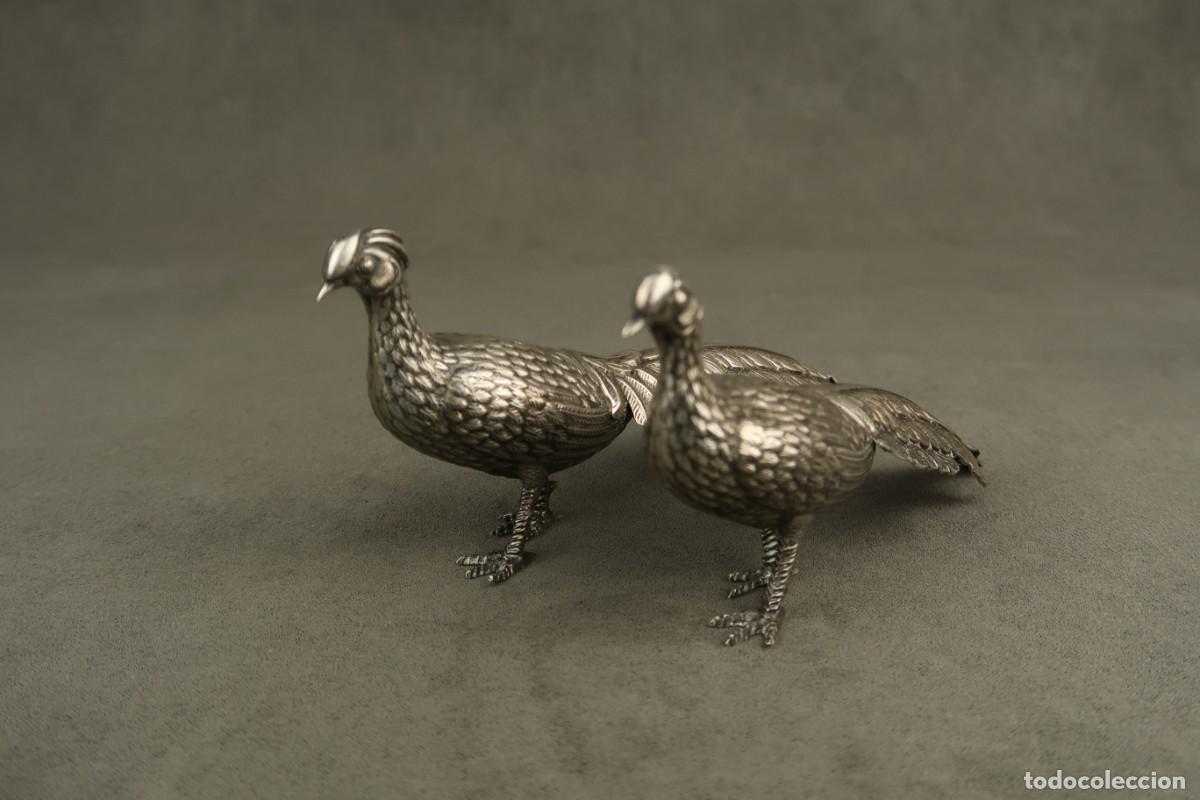 Antig&uuml;edades: Antiguos Faisanes de Plata - Foto 2
