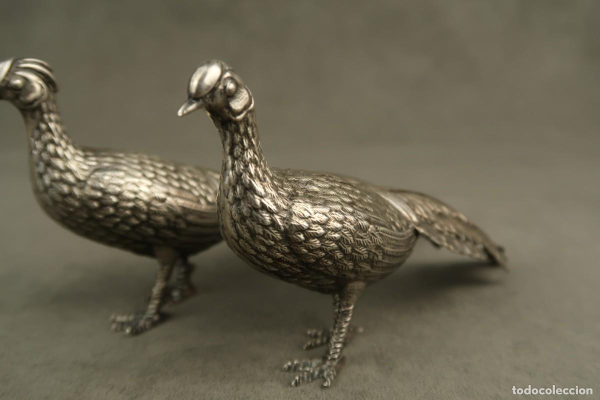 Antig&uuml;edades: Antiguos Faisanes de Plata - Foto 4