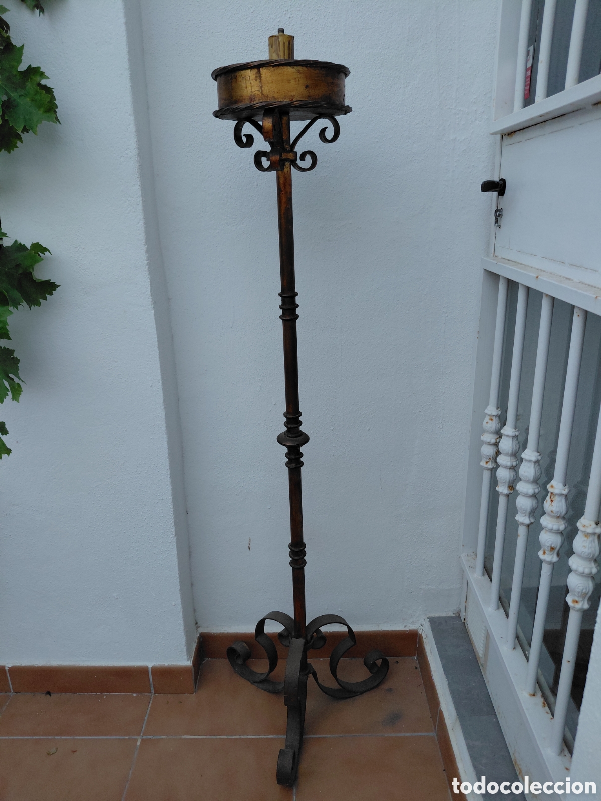 Antig&uuml;edades: Lampara alta vintage - Foto 2