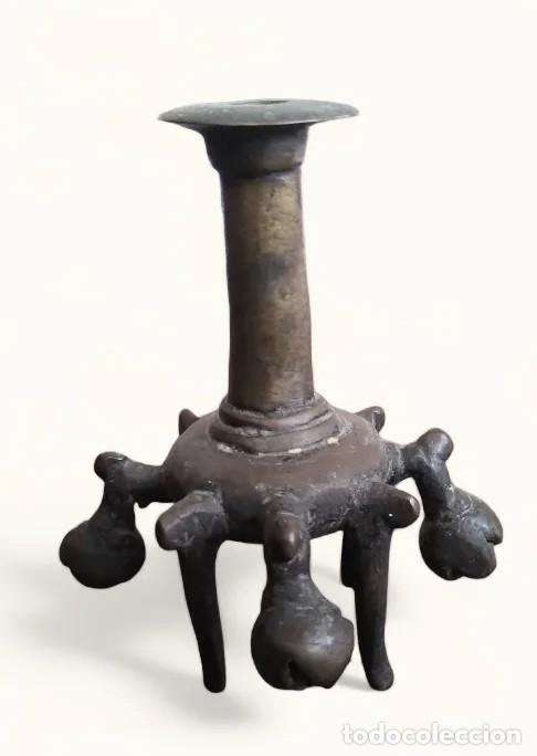 Antig&uuml;edades: Antiguo Frasco Bronce Otomano - Foto 6