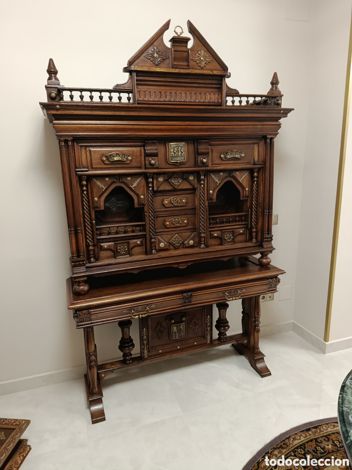 Antig&uuml;edades: Bargue&ntilde;o de madera noble - Foto 4