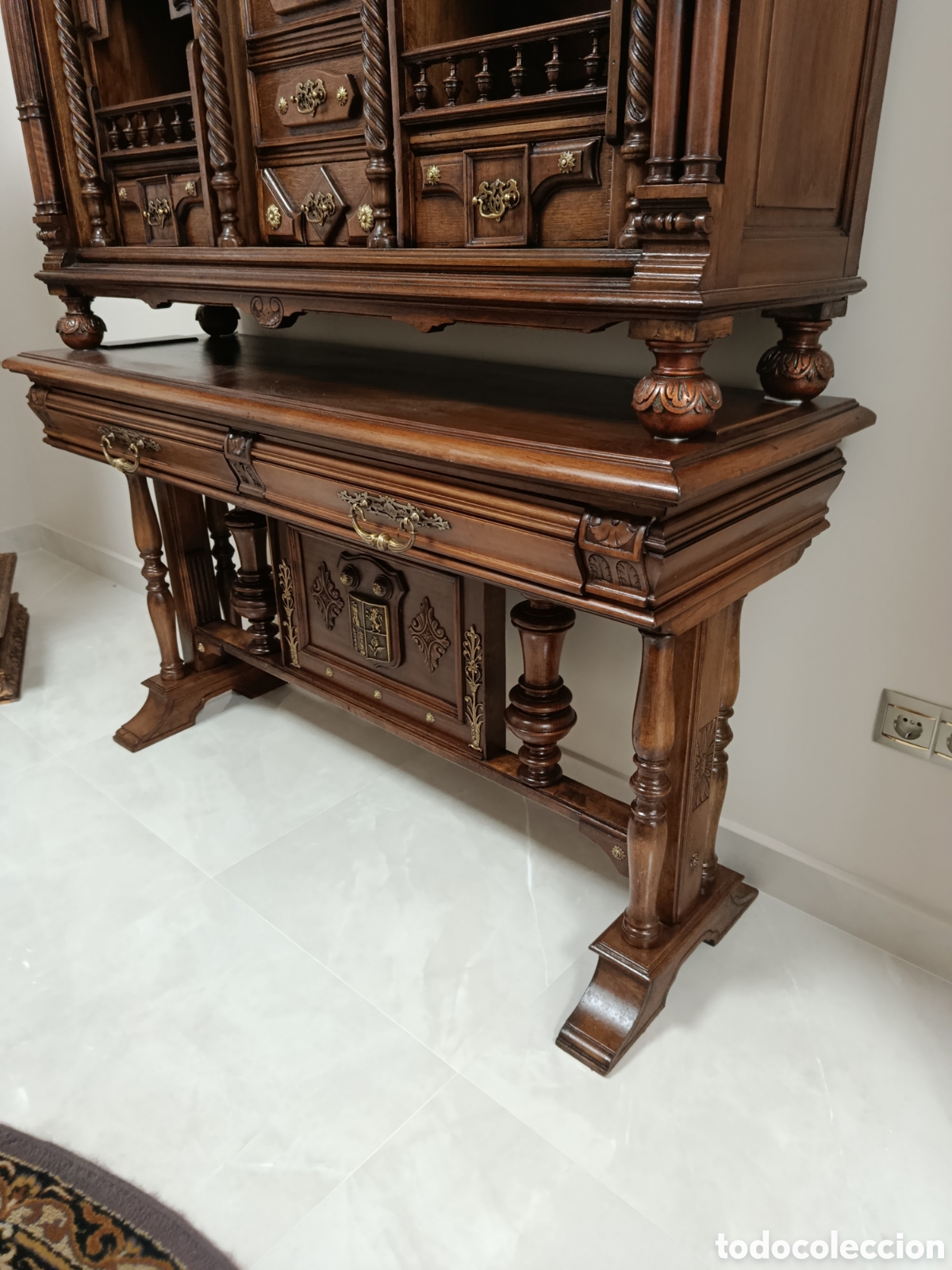 Antig&uuml;edades: Bargue&ntilde;o de madera noble - Foto 5