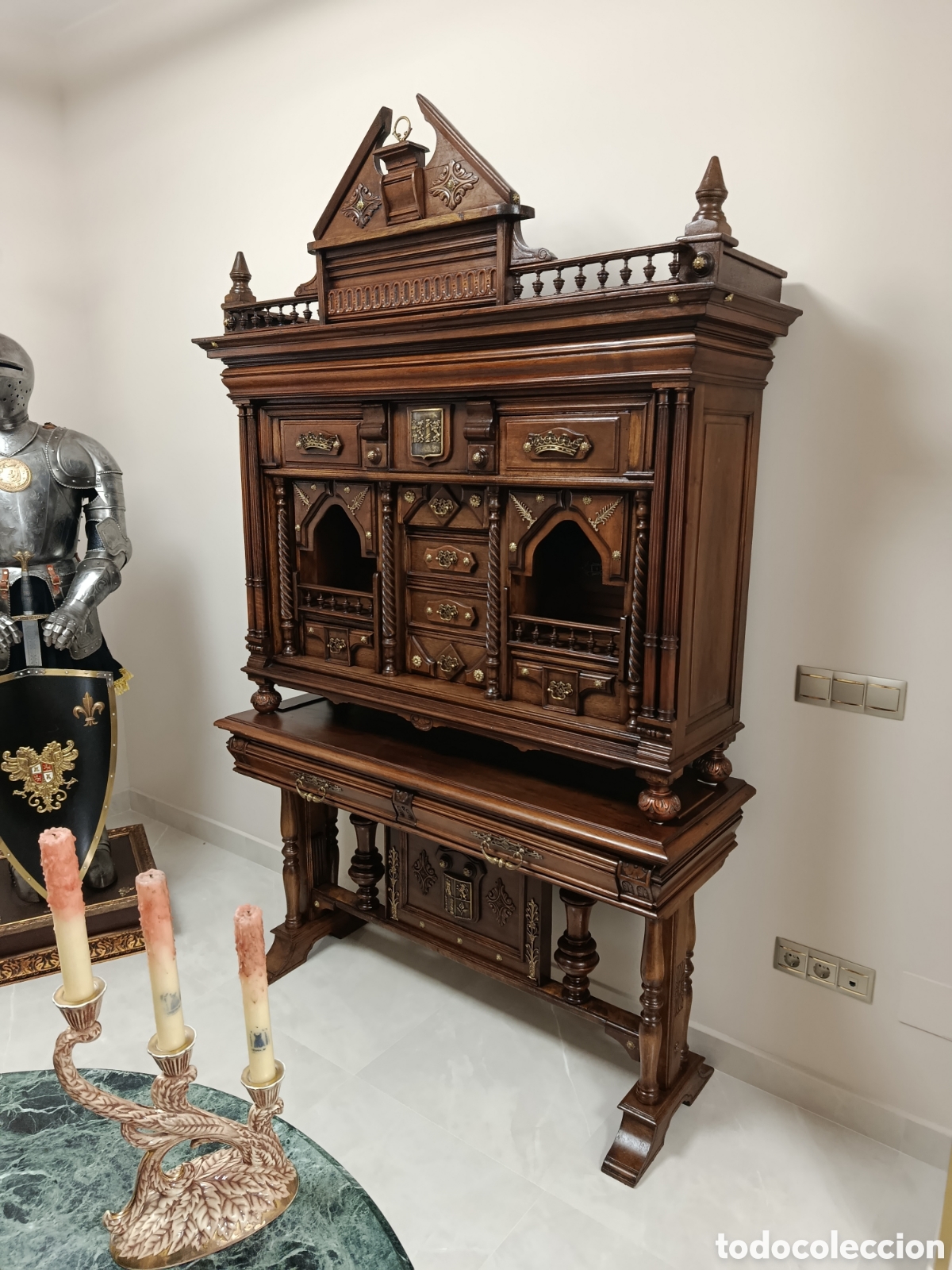 Antig&uuml;edades: Bargue&ntilde;o de madera noble - Foto 1