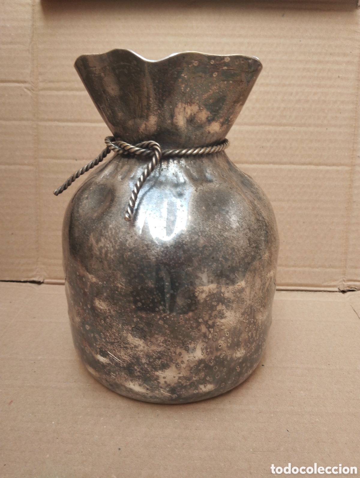 Antiques: Jarr&oacute;n de saco , Almaz&aacute;n orfebres 22x12